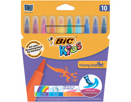 Фломастери BIC Vis Aquarelle, 10 кольорів (bc8289641)