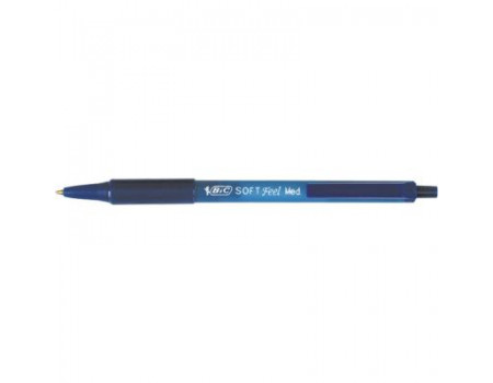 Ручка кулькова BIC Soft Feel Clic Grip, синя, 3шт в блістері (bc837396)