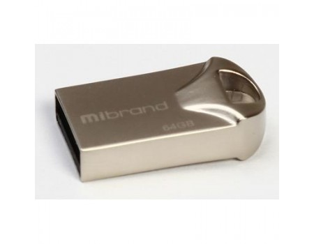 USB-накопичувач 64GB Mibrand Hawk Silver USB 2.0