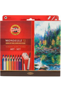 Олівці кольорові Koh-i-Noor Mondeluz акварельні 72 кольорів (3714)