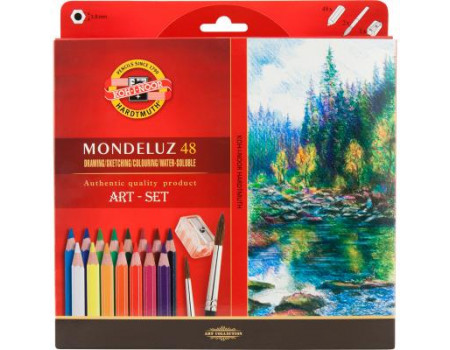 Олівці кольорові Koh-i-Noor Mondeluz акварельні 48 кольорів (3713)
