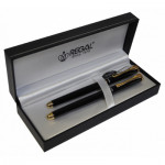 Ручка пір´яна Regal набір перо + ролер в подарунковому футлярі Чорний (R12223.L.RF)
