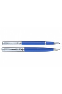 Ручка пір´яна Regal набір перо + ролер в подарунковому футлярі Синій (R131222.L.RB)