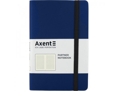 Блокнот Axent Partner Soft, 125х195, 96арк, кліт, синій (8206-02-A)