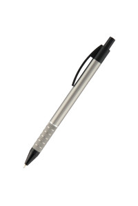 Ручка масляна Axent Prestige автоматична метал. корпус сірий, Синя 0.7 мм (AB1086-03-02)