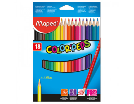 Олівці кольорові Maped Color Peps Classic 18 кол. (MP.183218)