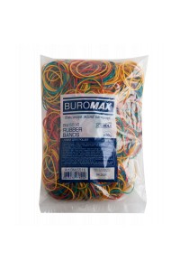 Резинки для грошей Buromax JOBMAX assorted colors, 500 г (BM